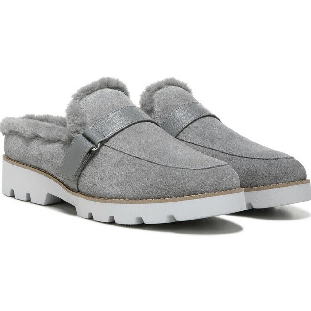 Vionic Women's Charm Kailen Faux Shearling Fuzzy Mules US 9.5